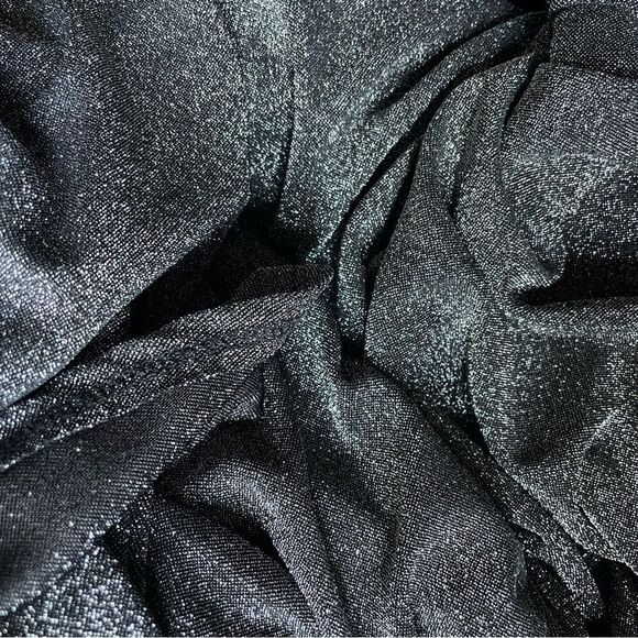 BCX Metallic Ruched Tulip Hem Long Sleeve Dress/Lots of Stretch (Size: XS) - Picture 13 of 14